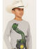 John Deere Boys' Bucket Tracker Long Sleeve Graphic T-Shirt, Heather Grey, hi-res