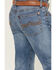 Image #4 - Rock 47 by Wrangler Men's Pine Springs Light Wash Slim Bootcut Stretch Denim Jeans, Light Wash, hi-res