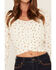 Image #3 - Wild Moss Women's Boot Barn Exclusive Floral Embroidered Tie Back Top, Cream, hi-res