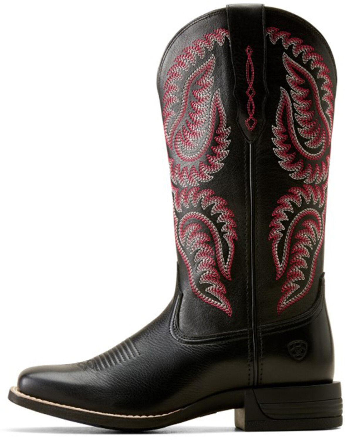Image #2 - Ariat Women's Cattle Caite StretchFit Performance Western Boots - Broad Square Toe, Black, hi-res