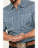 Image #3 - Wrangler 20X Men's Advanced Comfort Geo Print Short Sleeve Snap Western Shirt, Dark Blue, hi-res
