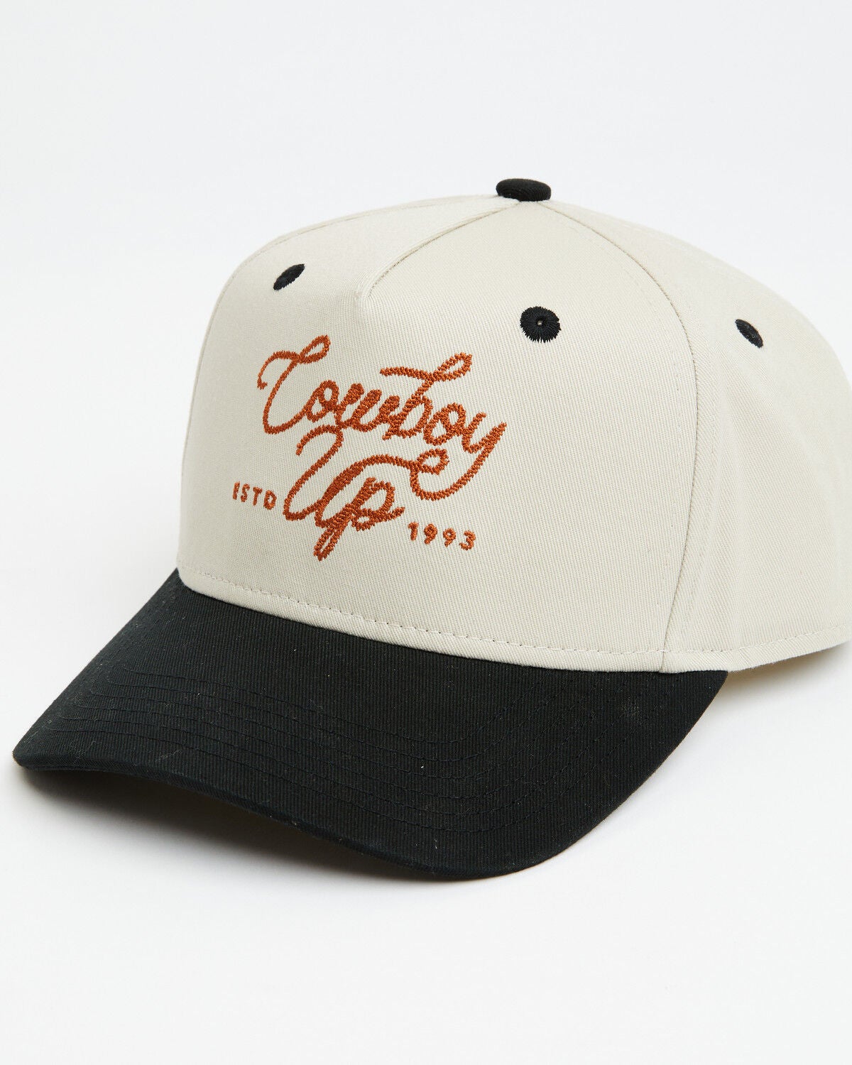 Cowboy Up Men's Built Wild Ball Cap, Black, hi-res