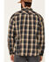 Image #4 - ATG™ by Wrangler All Terrain Men's Dark Sapphire Plaid Thermal Lined Long Sleeve Western Flannel Shirt , , hi-res