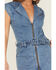 Image #3 - Rock & Roll Denim Women's Medium Wash Braided Short Sleeve Denim Mini Dress, Medium Wash, hi-res