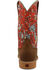 Image #5 - Hooey by Twisted X Girls' Floral Western Boots - Broad Square Toe, Red, hi-res