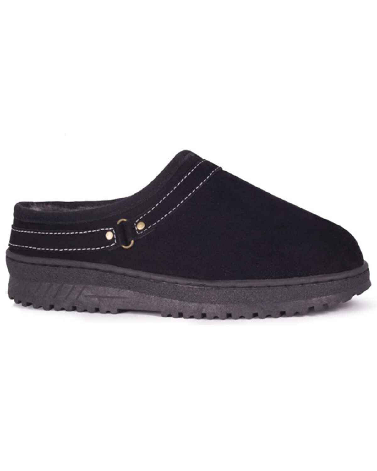 Image #1 - Cloud Nine Women's Sheepskin Clog Slippers, Black, hi-res