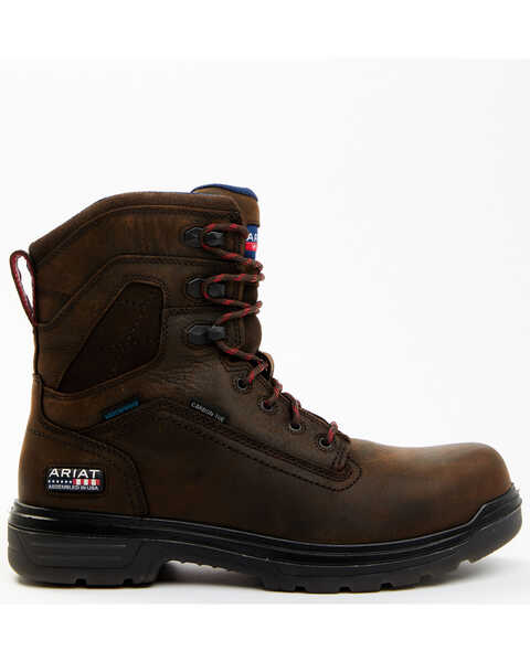 Ariat Men's Turbo Waterproof Work Boots - Composite Toe, Brown, hi-res