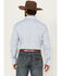 Image #4 - Wrangler Men's Plaid Print Long Sleeve Snap Stretch Western Shirt, Blue, hi-res