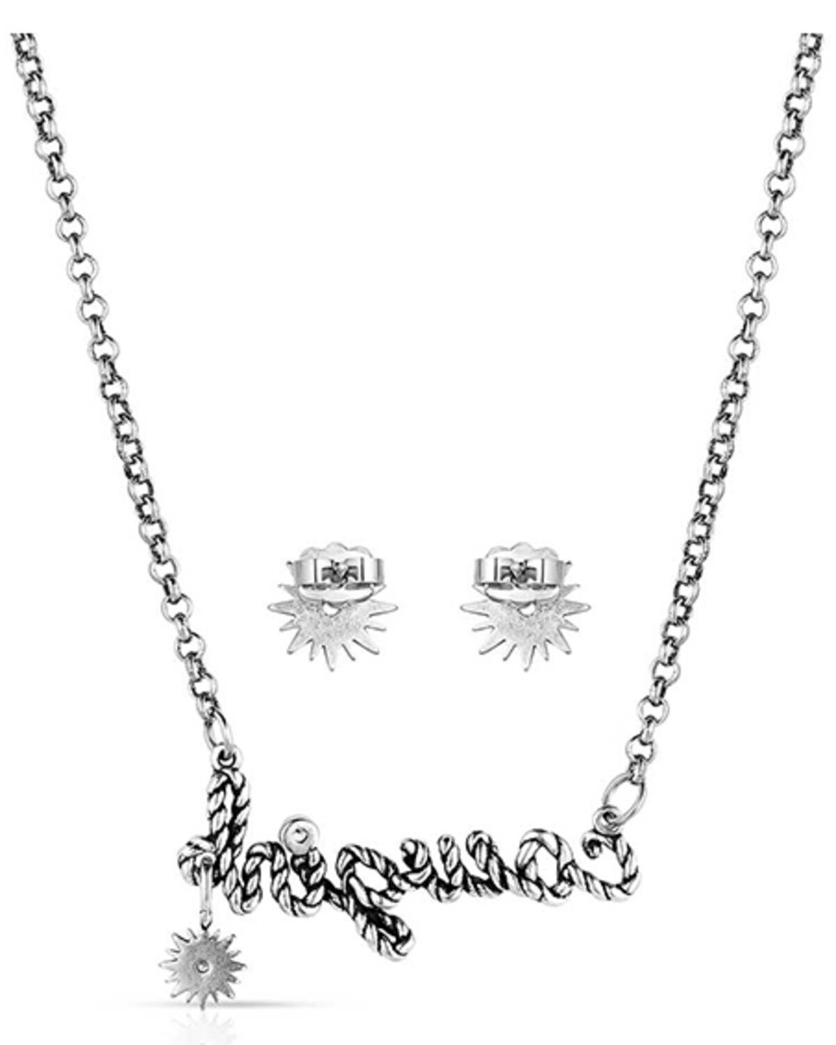 Image #2 - Montana Silversmiths Women's For The Cowgirls Jewelry Set - 2 Piece, Silver, hi-res