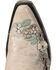 Corral Women's Floral Overlay Embroidered Stud and Crystals Western Boots - Snip Toe, White, hi-res