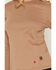 Image #3 - Forge Workwear Women's FR Solid Long Sleeve Work Shirt, Khaki, hi-res