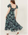 Image #4 - Free People Women's Sundrenched Floral Short Sleeve Maxi Dress , Green, hi-res