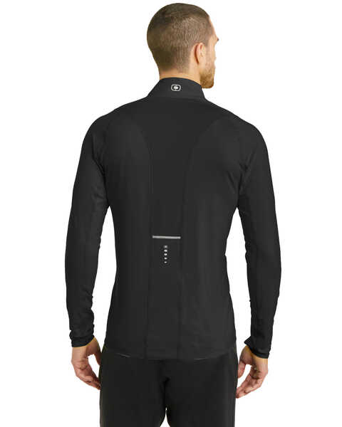 Ogio Nexus Men's Black Endurance Reflective 1/4 Zip Pullover Work Sweatshirt - Big , Black, hi-res