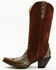 Image #3 - Idyllwind Women's Leap Snake Suede Leather Western Boots - Snip Toe, Brown, hi-res