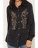 Image #3 - Wrangler X Lainey Wilson Women's Paisley Embroidered Long Sleeve Snap Satin Western Shirt, Black, hi-res
