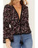 Image #3 - Idyllwind Women's Fall For Me Floral Print Bell Sleeve Kimono, Black, hi-res