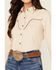 Image #3 - Shyanne Women's Corduroy Long Sleeve Snap Western Shirt, Natural, hi-res