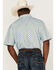 Image #4 - RANK 45® Men's Arena Allover Print Short Sleeve Button-Down Western Shirt, Light Blue, hi-res