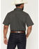Image #4 - Cody James Men's Shiloh Micro Floral Print Short Sleeve Button-Down Stretch Western Shirt, Black, hi-res