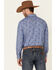 Pendleton Men's Indigo Chambray Allover Dobby Print Long Sleeve Button Down Western Shirt , Indigo, hi-res