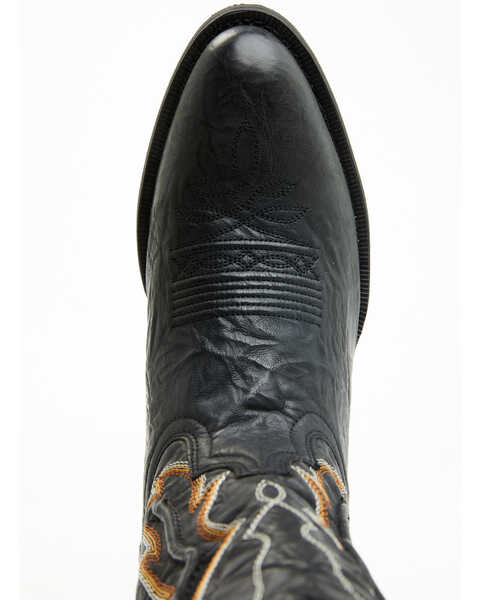 Image #6 - Laredo Men's Fancy Stitch Western Boots - Medium Toe , Black, hi-res