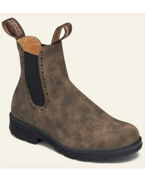 Image #1 - Blundstone Women's High-Top Chelsea Work Boot - Round Toe, Brown, hi-res
