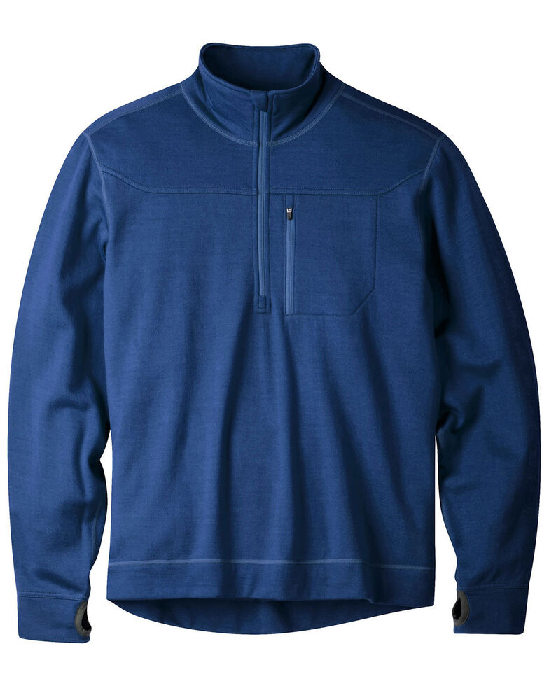 Mountain Khakis Clear Blue Rendezvous Quarter Zip Pullover , Blue, hi-res