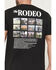 Image #4 - Wrangler Men's The Rodeo Short Sleeve Graphic T-Shirt, Black, hi-res