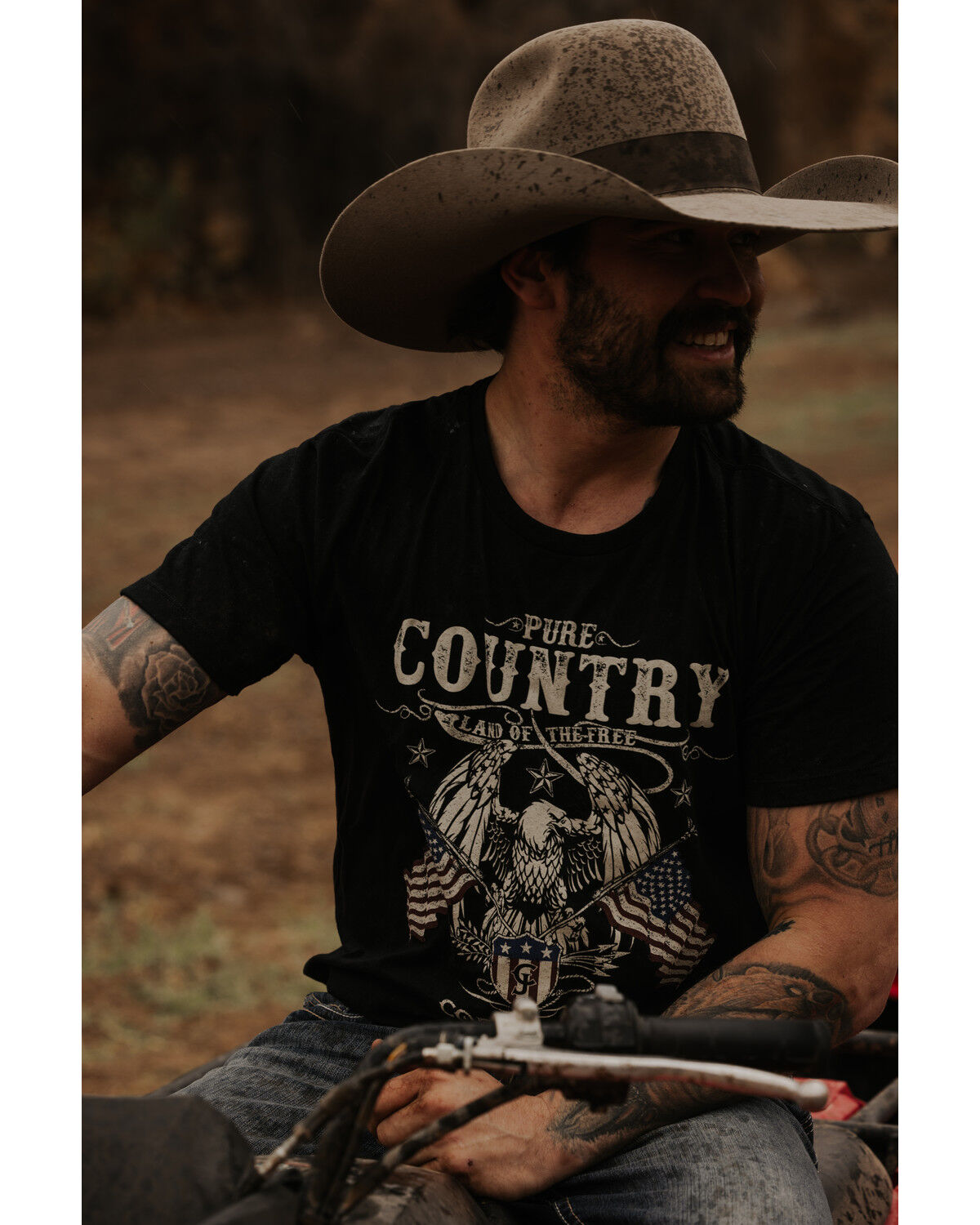 Image #1 - Cody James Men's Pure Country Short Sleeve Graphic T-Shirt, Black, hi-res