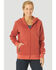 Wrangler Riggs Women's Solid Hooded Zip-Front Work Jacket, Red, hi-res