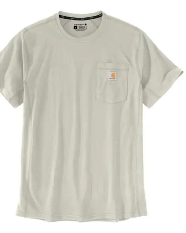 Carhartt Men's Force Relaxed Fit Midweight Pocket T-Shirt, Tan, hi-res
