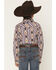 Image #4 - RANK 45® Men's White Mountain Striped Long Sleeve Snap Stretch Western Shirt, Multi, hi-res