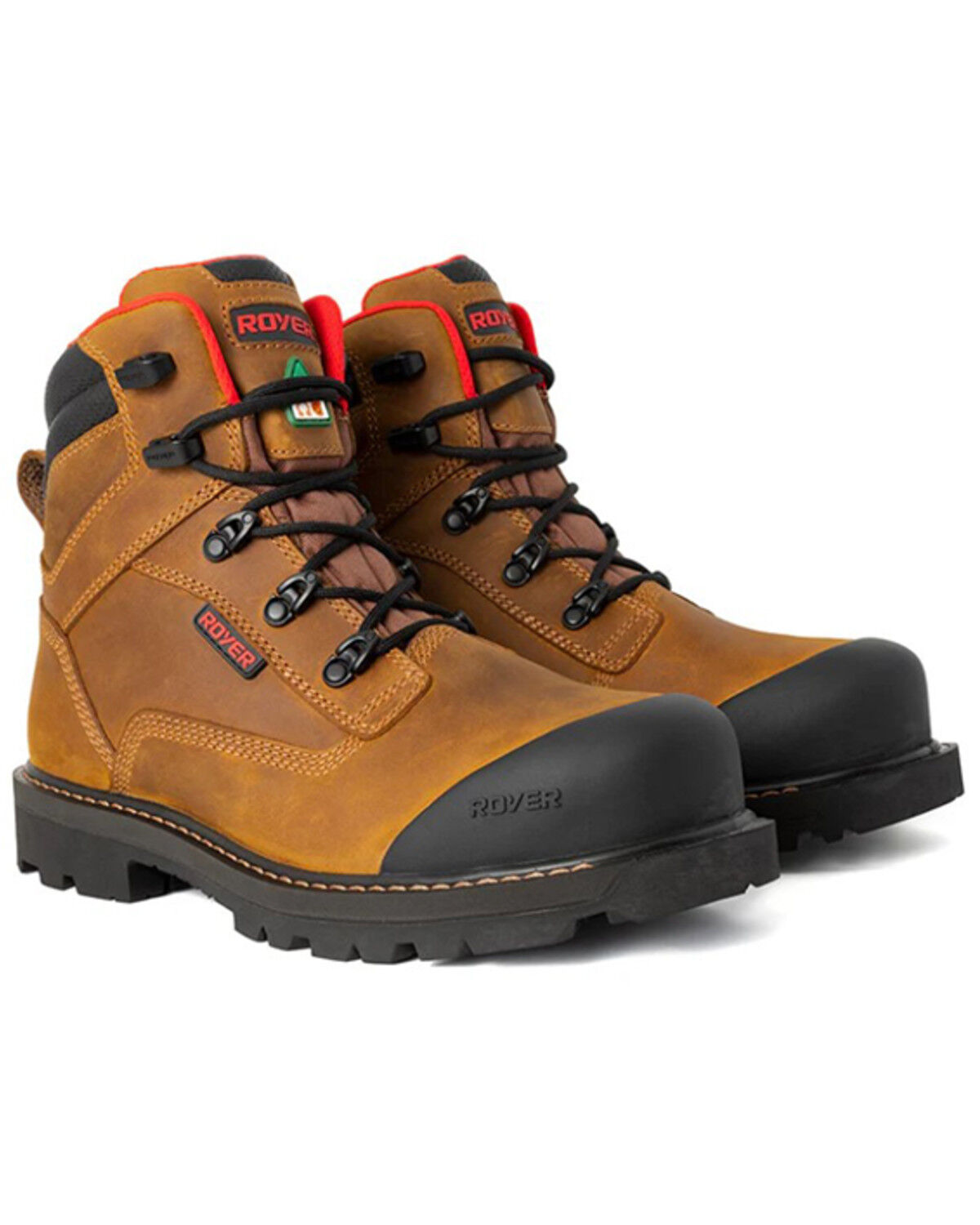 Image #1 - ROYER Men's Revolt Waterproof Work Boots - Carbon Fiber Toe, Brown, hi-res