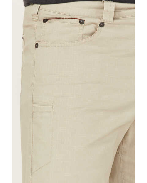 Image #2 - Brothers and Sons Men's Weathered Ripstop Stretch Slim Straight Pants , Stone, hi-res