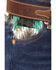 Ranch Dress'n Girls' Medium Wash Southwestern Pocket Stretch Regular Bootcut Jeans , Blue, hi-res