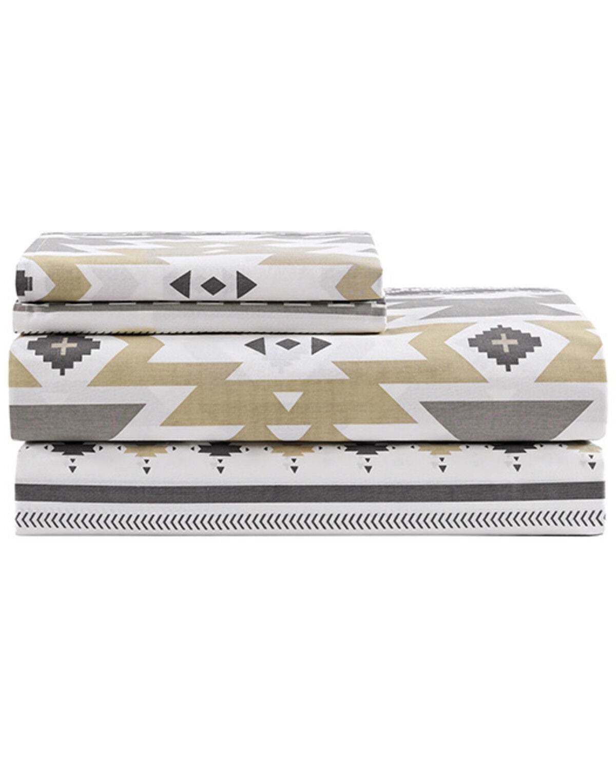 Image #2 - HiEnd Accents 200TC Cotton Desert Sage 4 Piece Sheet Set - Queen Size, Multi, hi-res