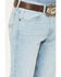 Image #2 - Wrangler Retro Men's 42MWx 20X Light Wash Bootcut Stretch Denim Jeans, Light Wash, hi-res