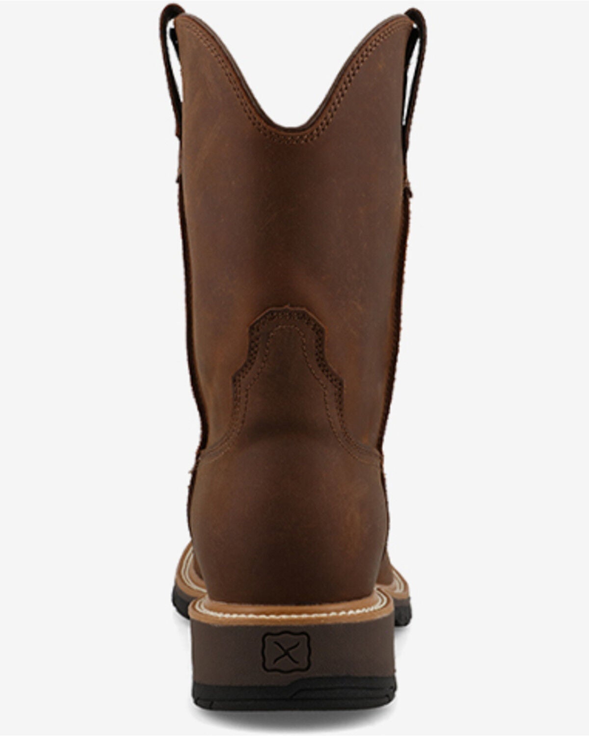 Image #5 - Twisted X Men's 10" Cowboy Work Boots - Nano Composite Toe, Brown, hi-res