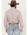Image #4 - Cinch Men's Striped Print Tencel Long Sleeve Button-Down Western Shirt, Pink, hi-res