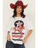 Image #1 - Wrangler Women's Rider Logo Short Sleeve Graphic Tee, White, hi-res