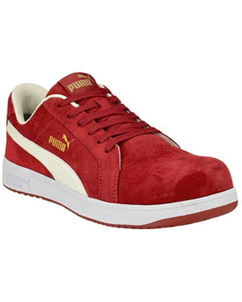 Image #1 - Puma Safety Men's Iconic Work Shoes - Composite Toe, Red, hi-res