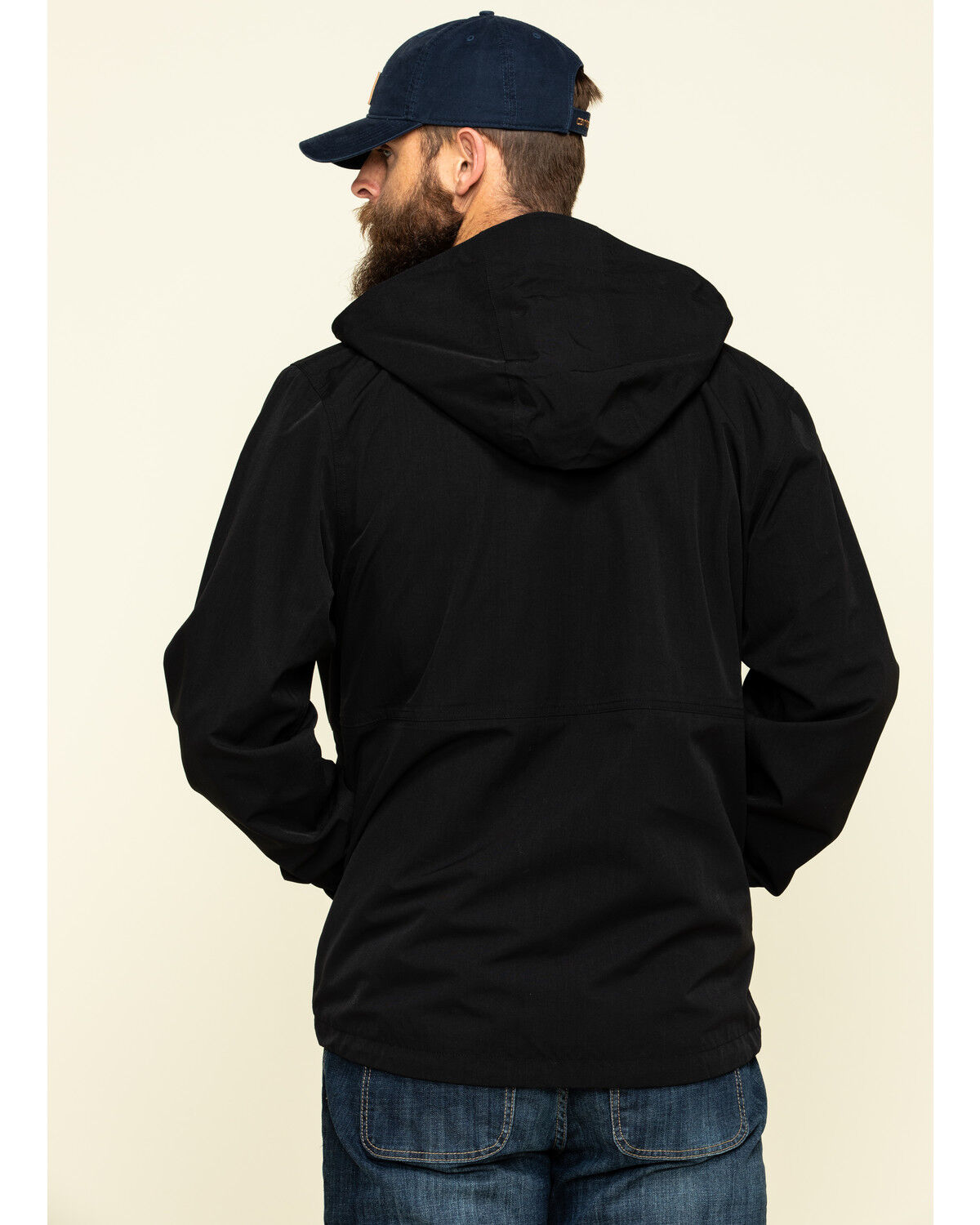 Image #2 - Carhartt Men's Black Storm Defender Midweight Hooded Work Jacket, , hi-res