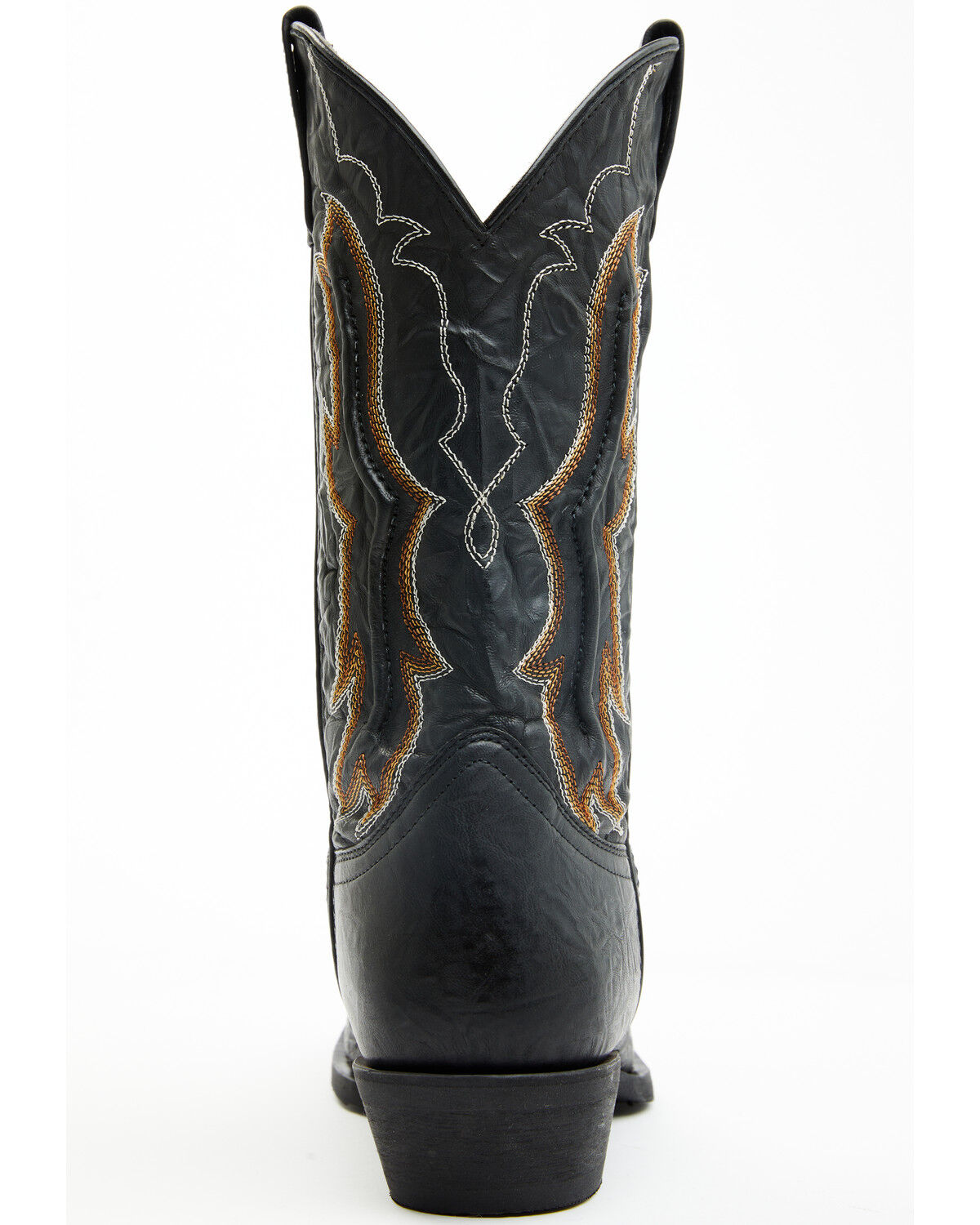 Image #5 - Laredo Men's Fancy Stitch Western Boots - Round Toe, Black, hi-res