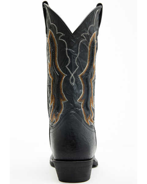 Image #5 - Laredo Men's Fancy Stitch Western Boots - Medium Toe , Black, hi-res