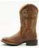 Image #3 - Shyanne Women's Shayla Performance Western Boots - Broad Square Toe, Brown, hi-res