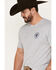 Ariat Men's Lucky Horseshoe Graphic T-Shirt, Grey, hi-res