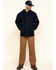 Image #6 - Hawx Men's FR Zip Up Fleece Work Hoodie - Big, Navy, hi-res