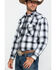 Image #5 - Pendleton Men's White Frontier Large Plaid Long Sleeve Snap Western Shirt , White, hi-res