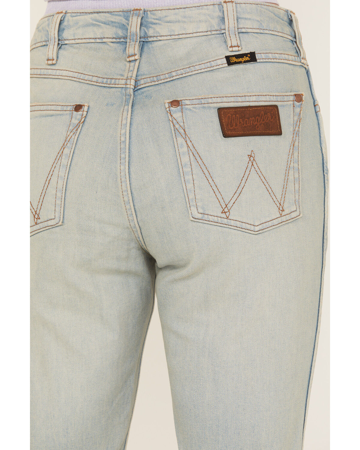 Image #4 - Wrangler Retro Women's Light Wash High Rise Washed Out Aubrey Flare Jeans, , hi-res