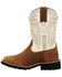 Image #3 - Rocky Little Boys' Monocrepe Western Boots - Broad Square Toe, Ivory, hi-res